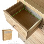 Como 2 Over 3 Chest of Drawers